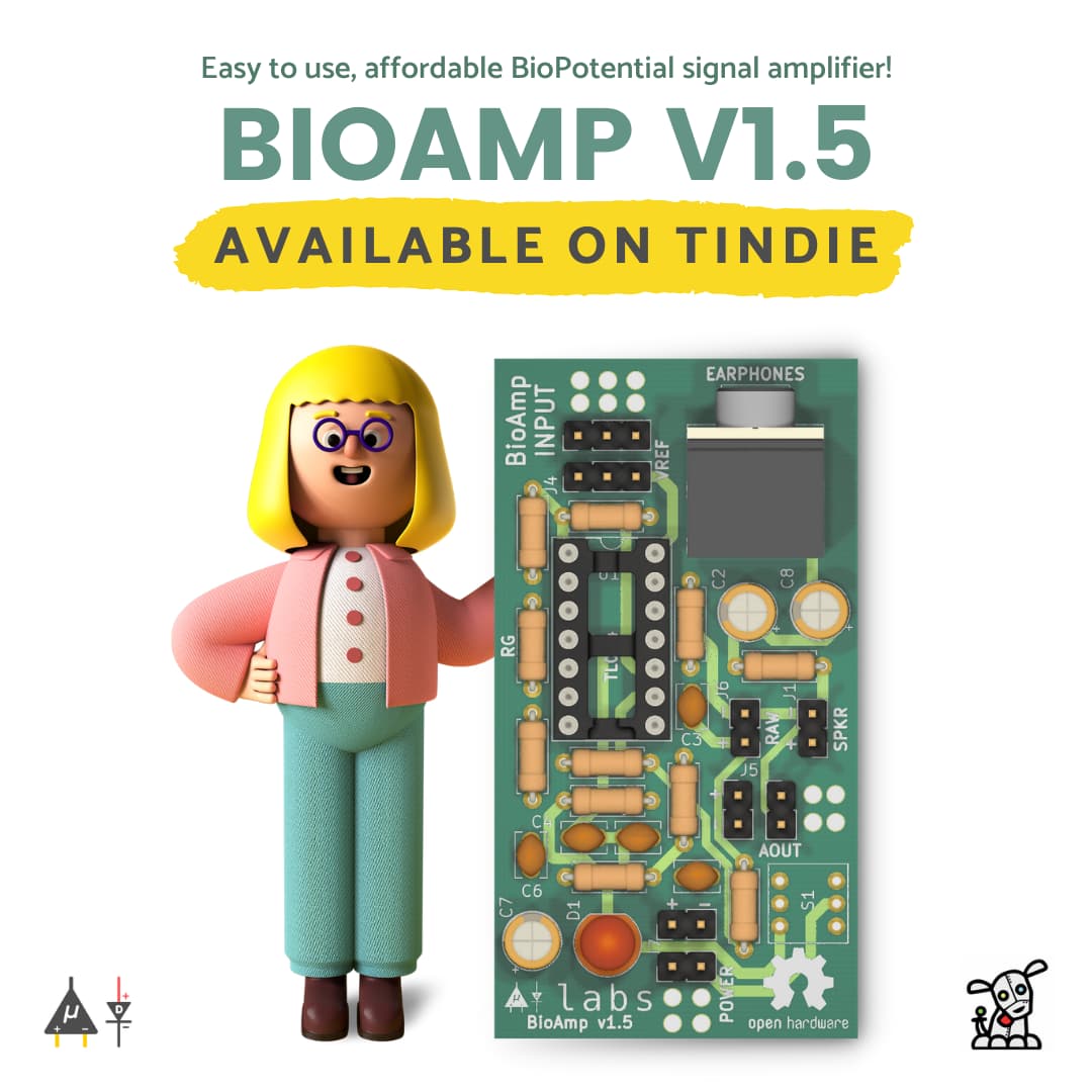 BioAmp v1.5: A brand new single chip biopotential amplifier that